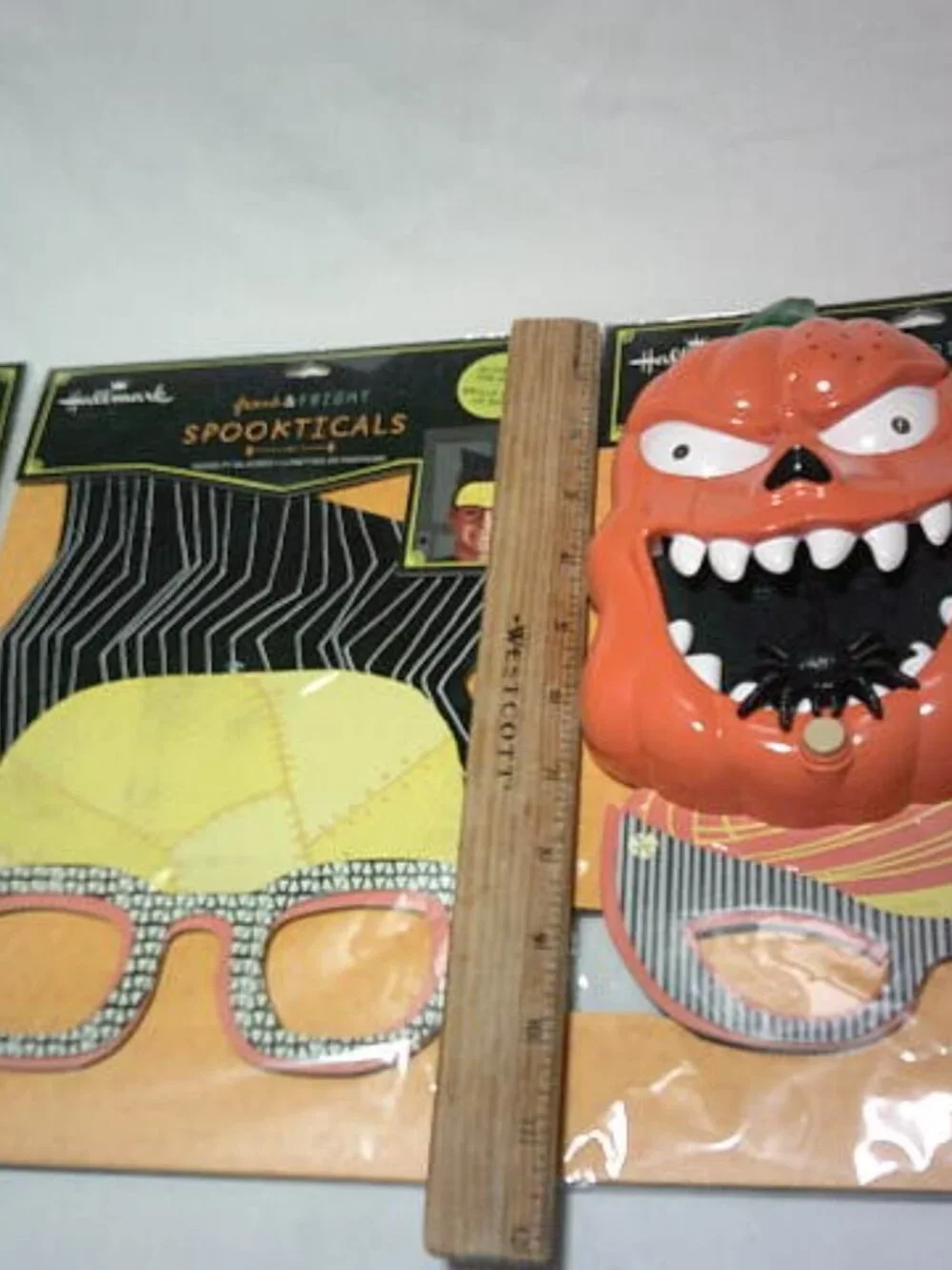 NEW LOT 3 HALLMARK SPOOKTICALS NOVELTY GLASSES & TALKING DOORBELL FLASHING EYES